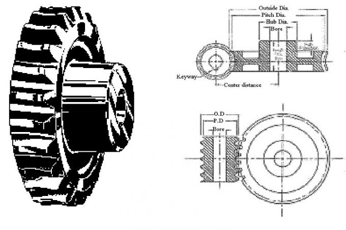 Boîte de direction de pièces de rechange de transmission de résistance à la corrosion/vitesse de vitesse