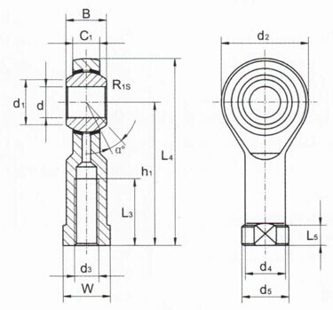 SIZP. Embout à rotule de série S, embout à rotule SIZP4S, SIZP6S, SIZP7S, SIZP9S, SIZP11S, SIZP12S, SIZP15S, SIZP19S, SIZP25S de la Chine