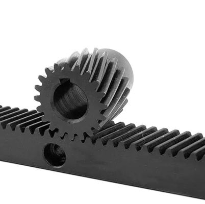 Crémaillères en oxyde noir Module 1.0 Pièces d'engrenage à crémaillère usinées avec précision pour systèmes de convoyage et lignes de production automatisées fournisseur