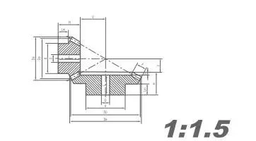 Le petit prix fait sur commande professionnel de haute précision d'usine stimulent le pignon conique en spirale hélicoïdal